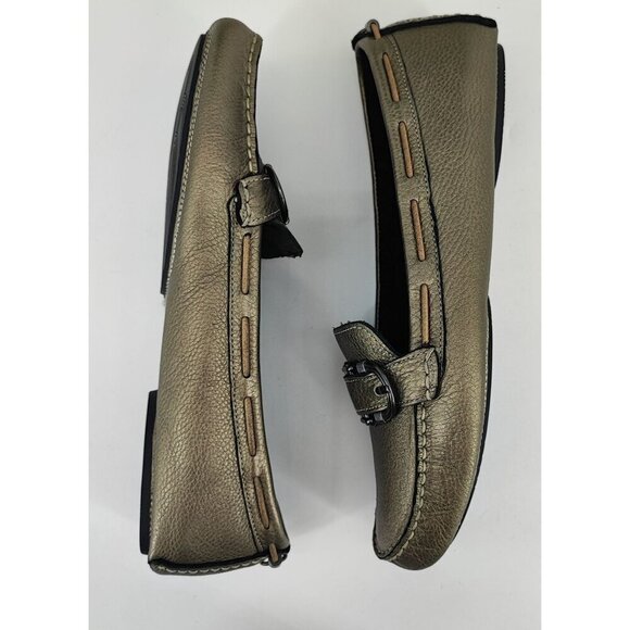 Cole Haan Women’s Gunmetal Green Leather Loafers Size 8.5 - Picture 7 of 10